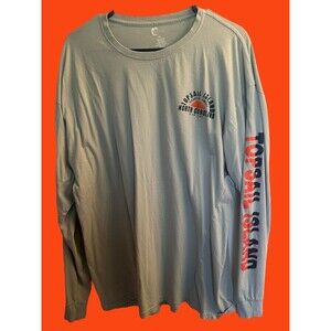 Topsail Island North Carolina Green Coastal Swell Long Sleeve T-Shirt XL Unisex